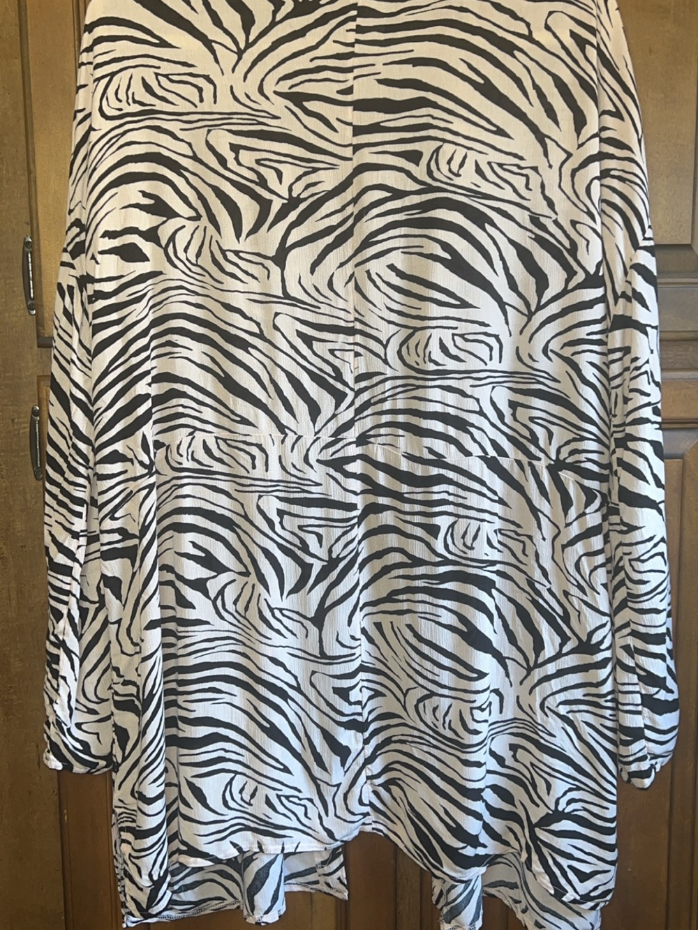 Xhilaration Zebra Print Kimono Cardigan Coverup L/XL - Picture 7 of 8